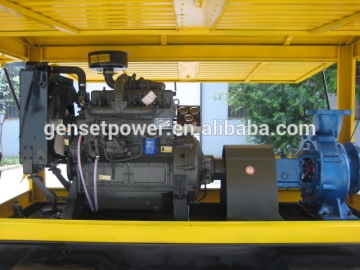 High Efficiency 6 Inch Farm Irrigation Movable Diesel Water Pump
