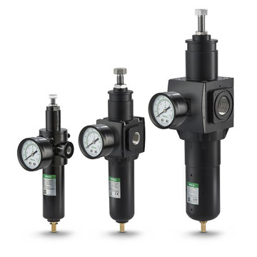ASCO 641/2/3 Series Aluminum Filter Regulators: High Flow Particulate Supply Screw/T-Handle Filters