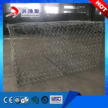 Hot Dipped Galvanized Gabions Box Gabion Baskets Wire Mesh Stone Cages