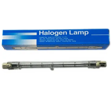 J118 R7S 300W Clear Quartz Glass Halogen Linear Tube Lamp - 300W Incandescent Bulb Equivalent