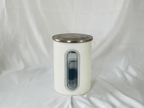 Home 3 stainless steel window food storage canisters