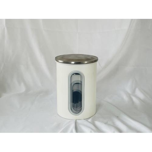 Home 3 stainless steel window food storage canisters