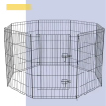 Cercadinho de metal dobrável para cães Caneta de exercício para animais de estimação respirável Gaiola quadrada para uso interno e externo
