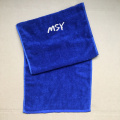 Personalized embroidered cotton gym towel with zipper pocket