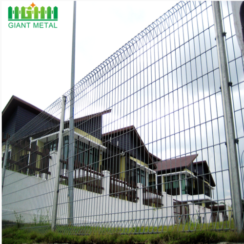 Galvanized Anti-climb Security Roll Top Fence Panels