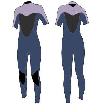 Seaskin Neoprene Back Zip Short Sleeve Spring Wetsuit