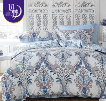 China factory price polyester printed bedding set, duvet cover set for home textile