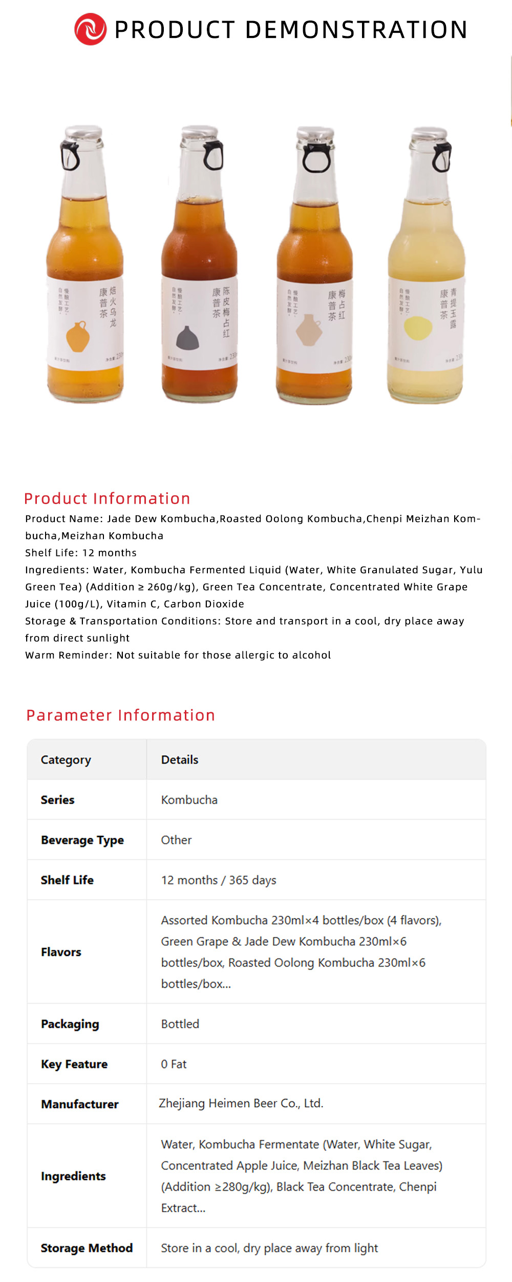 Naturally Fermented Mixed Kombucha Pack X