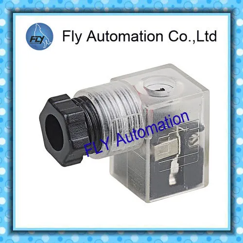 Nass 9.4mm Ip65 Black Dc24v Din43650c Connector 