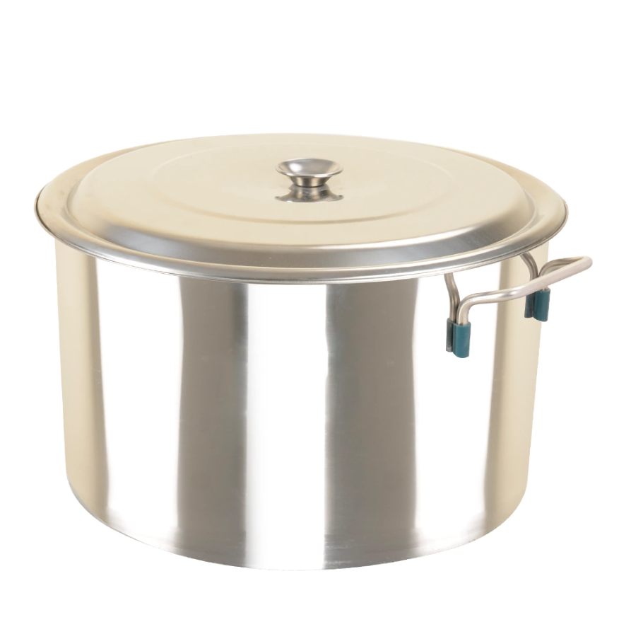 Enamel Stock Pot with Glass Lid and Steel Handle