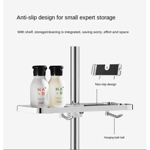 Wall Mounted Brass Thermostatic 4-Function Shower Set