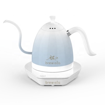 Brewista 600 مل من الفولاذ المقاوم للصدأ مقاوم المقاوم للصدأ صب فوق غلاية كهربائية مع التحكم في درجة الحرارة للتنقيط القهوة