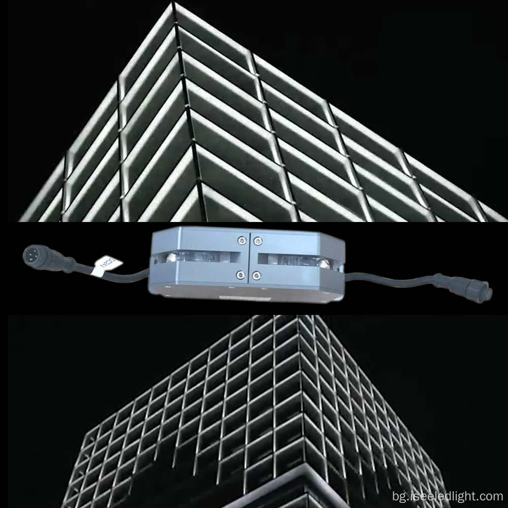 Тесен сграда на гредата рамка на прозореца Модерно LED осветление