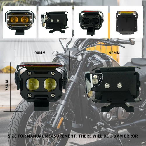 Yellow Motorcycle Led Driving Fog Lamp