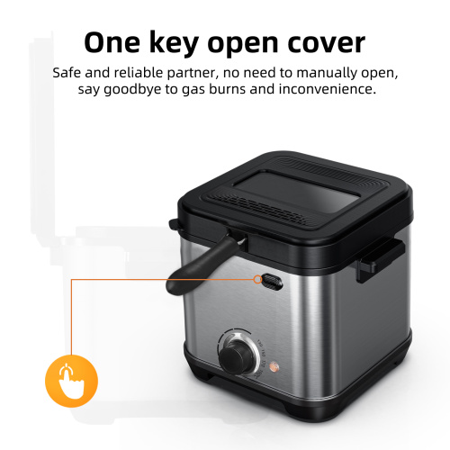 Electric 1.5L Mini Deep Fryer for Home