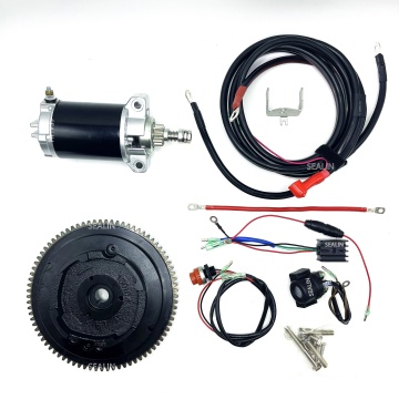 Electric Start Kit for Yamaha F15/F18, 66M PARSUN HIDEA 4-Stroke 15HP/18HP Outboard Motor Flywheel