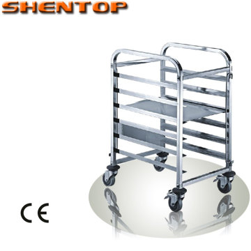 ShenTop 6 Tiers GN Pan 1/1 STPS-6A Stainless Steel Food Tray Trolley /movable dining cart/GN pan cart