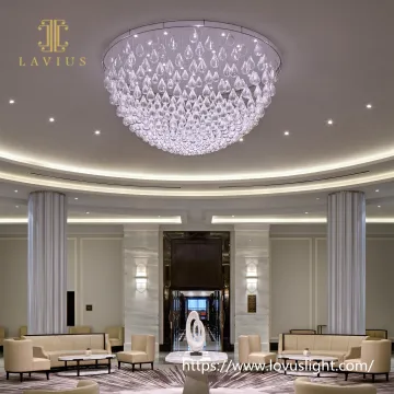Drop shape glass concise style chandelier & pendant light