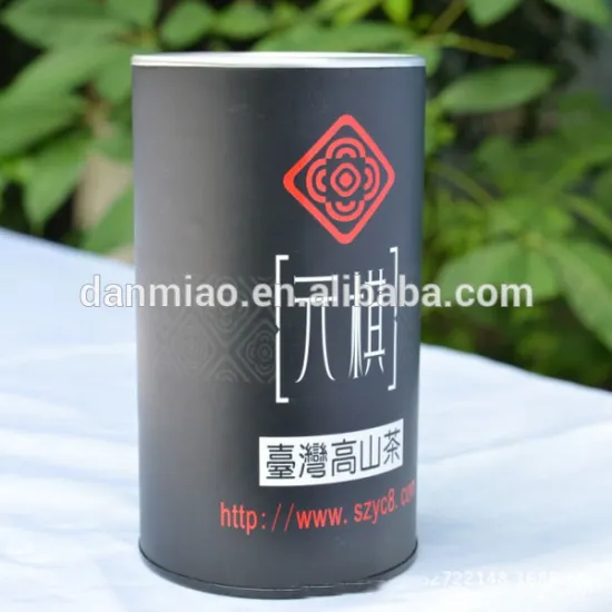 Black printed cheap China paper tubes for tea