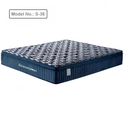 High End Chenille Fabric Hybrid Bed Mattress