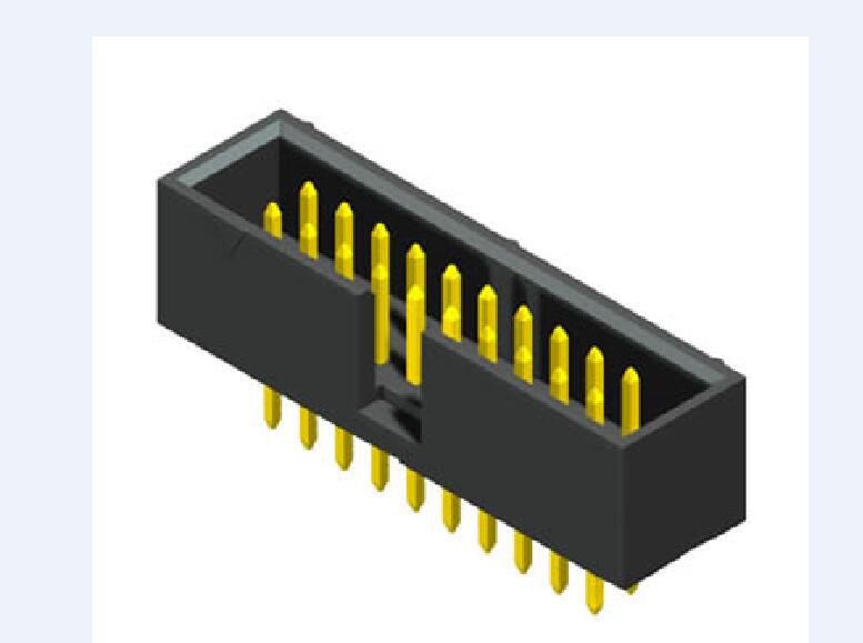 1.27*2.54mm THT Straight/Vertical Box Header 180 ° H = 5.90