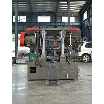 Lajur Double Column Automatik Mesin Band Horizontal Melihat GB4240 Band Saw Machine Untuk Batu dan Pemotong Logam