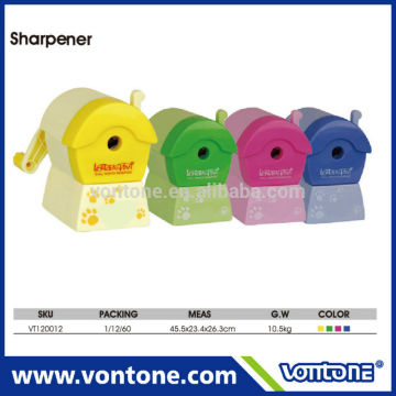 House shape plastic pencil sharpener