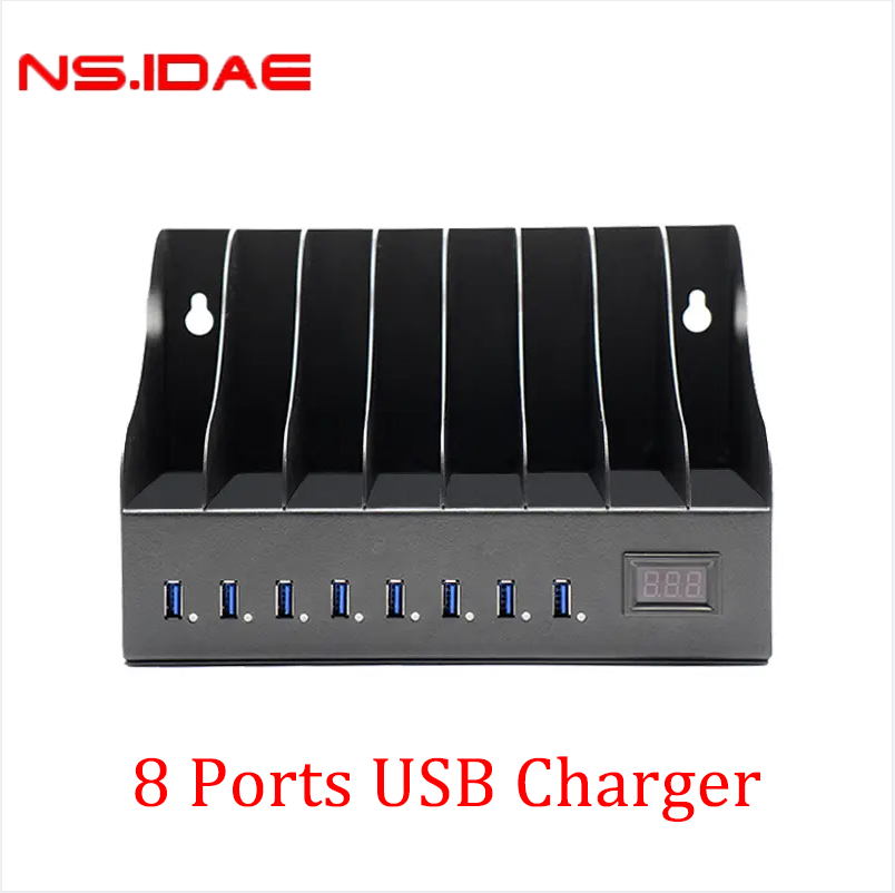 Multiple USB Charger 8-Port Desktop Charging Station