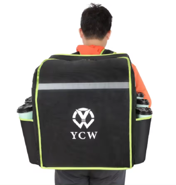 Waterproof BSCI Factory Large Cooler Carrier Bag with Cup Holders for Food Delivery