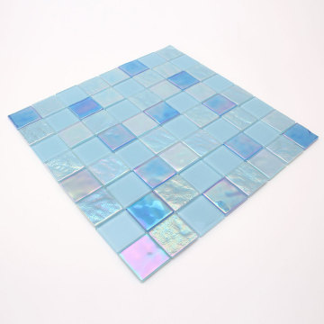 Symphony blue crystal glass mosaic tiles