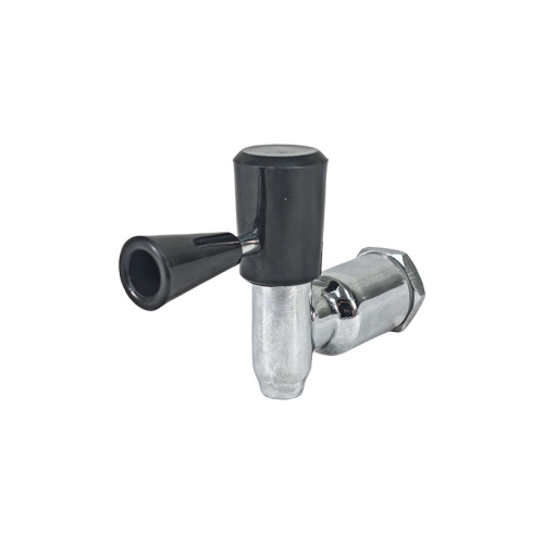 High Quality Brass Angle Valve with Black ABS Handle and Chrome Finish