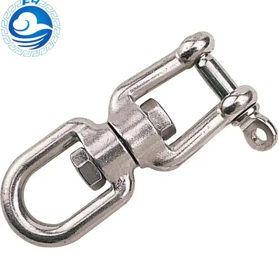 Stainless Steel Rigging Hardware: Eye-Jaw Hook Swivel Shackle Ring