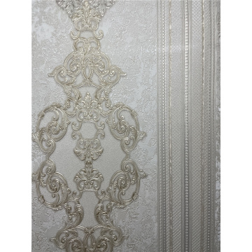 Pvc Damacus Wallpaper For Decoration Material Wall Covering