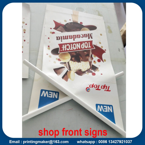 PVC Shop Front Flag Banner Sign for Promotion