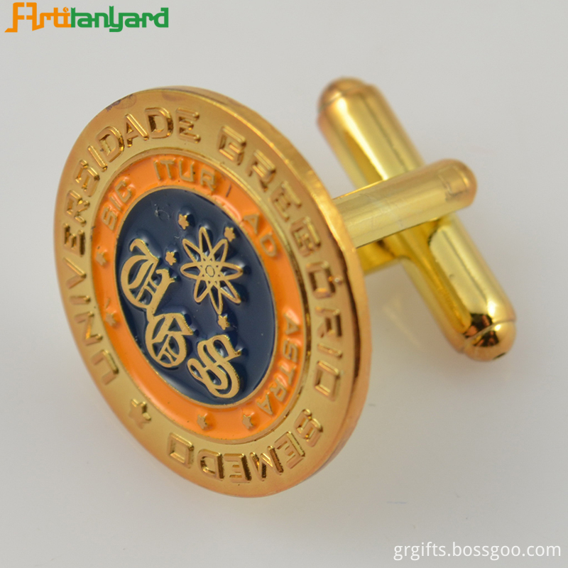 Gold Customized Metal Cufflink