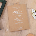 Brown Kraft Paper Hanger Box med fönster