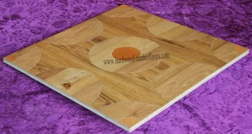 Mahogany Teak Assembled Parquetry Wood Flooring