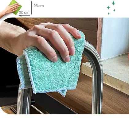 Eco-friendly bamboo fiber cleaning cloth for spinning