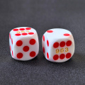Bescon Professional Precision Dice Round Corner 9/16" (14.3mm) with Colorful Dots, Colored Dots Precision Backgammon Dice 14.3MM