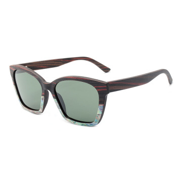 Shell Wooden Polarized Sunglasses