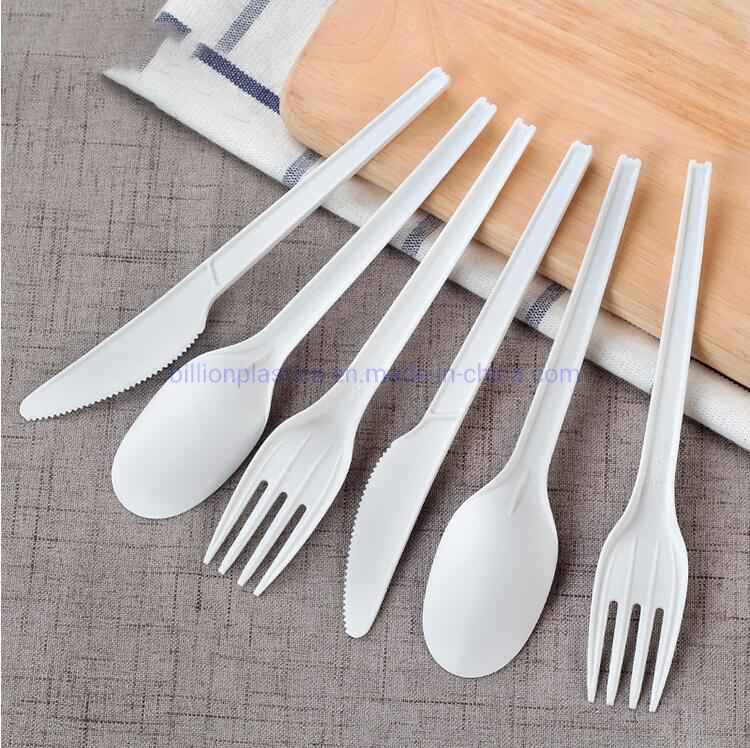 Individually Wrapped Disposable Dinnerware PP Plastic Utensil Tableware Cutlery Spoon Knife Fork