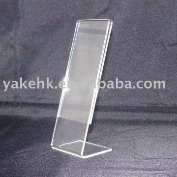 Acrylic L Shape Tabletop Sign Holder