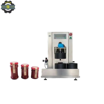 Small Bench Pneumatic Vacuum Sealing Machine for Tinplate Lids and Glass Bottles