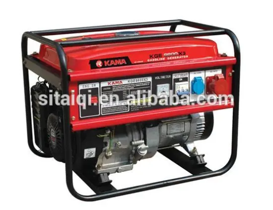 KAMA gasoline generator set Single phase 6.8Hp/7.48Hp 50Hz/60Hz for sale