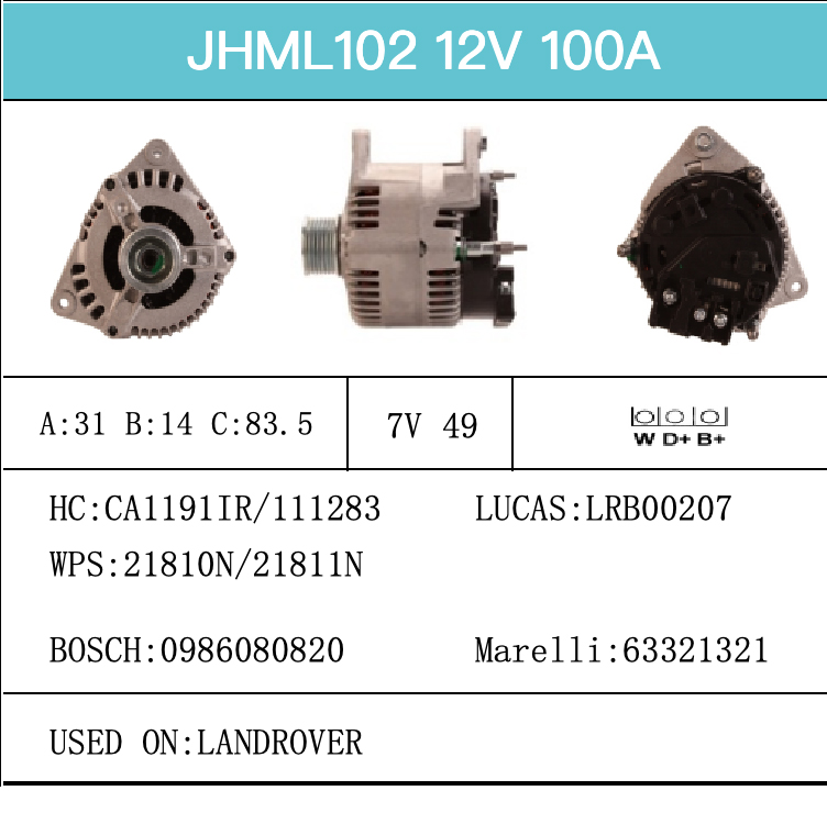 Alternator-Catalogue-JHML102-X