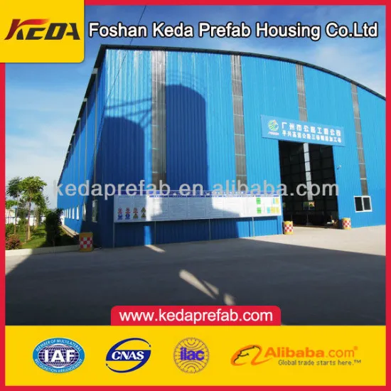 China directly manufacturing low-cost large span pre-made steel warehouse