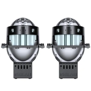 LED Headlight Lens Spotlight - 50-75W Hi Lo Beam Automotive Lighting System