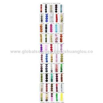 Black Sequin Fringe for Dancewear and Dance Costume, Various Design and Assorted Color