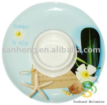 12" melamine round plate