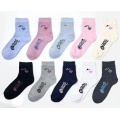 Lovely casual female pilates yoga stretch socks